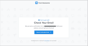 Font Awesome: メールを確認
