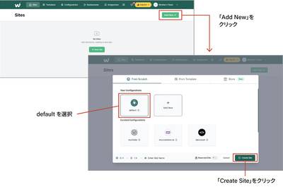 InstaWPでサイトを作成する図